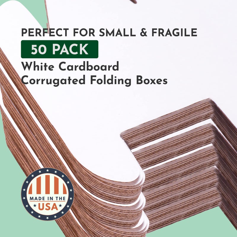 Boxes Fast Small Business Packaging, Shipping Box 4 x 3 x 2, 50 Bulk | Cardboard, Gift, Storage, Large, Double Wall Corrugated Boxes, 4x3x2 432 - Image 3